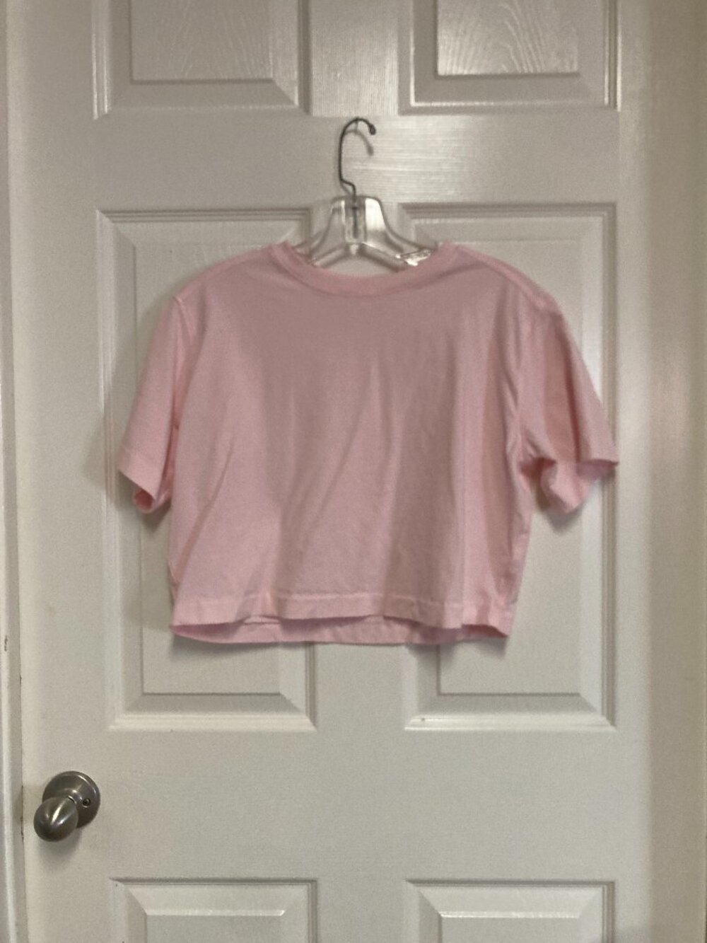 Lululemon Athletica Pink Cropped T-Shirt size XS Women's